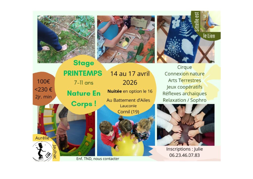 Stage Nature En Corps avec Atous'Cirk